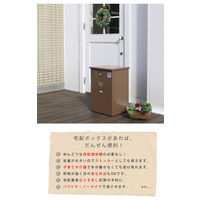 住まいスタイル 宅配ストッカー 幅420×奥行380×高さ630mm ダークグリーン DSTK420-DGN 1台（直送品）