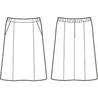 チクマ HIGHTENSION STRETCH スカート Aライン AR3886-2-9（直送品）