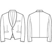 チクマ ジャパネスク・モダン 市松 ジャケット TE2088-2-B3（直送品）