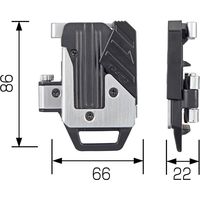TJMデザイン セフ後付ホルダー メタル縦ベルト用 SF-MTHLD 1個