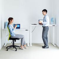 サンワサプライ e電動昇降デスク 平机 幅1200×奥行700×高さ1150mm ホワイト ERD-E12070W 1台（直送品）