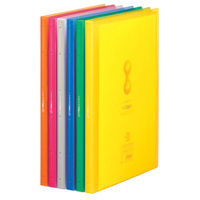 キングジム クリアーファイル サイドインヒクタス透明 A4 タテ型 赤 7187-3Tアカ 1セット(1冊×2)