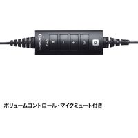 サンワサプライ ヘッドセット USB接続 コールセンター向け MM-HSU11BK 1個（直送品）