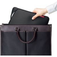 サンワサプライ PCインナーバッグ 封筒型 11インチワイド対応 ブラック IN-WETSL11BK 1個