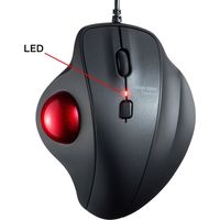 サンワサプライ トラックボール 親指 エルゴノミクス形状 静音スイッチ 有線 MA-TB128BK 1個