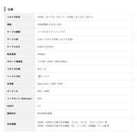 Vodaview　HDMIケーブル　HDMI[オス]-HDMI[オス]　1m　ホワイト　ECO(エコ)ケーブル　VV-HDMI010AA-WE