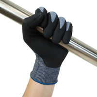 小野商事 エアーフレックス ニトリル背抜き手袋ネイビー AG7511-6P 1セット（6双）