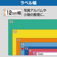 【アウトレット】テプラ TEPRA PROテープ ロングタイプ 45ｍ巻 幅12mm 黄ラベル(黒文字) SC12Y-EXR 1個【終売品】