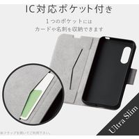 エレコム AQUOS sense3/AQUOS sense3 lite/Android One S7/ソフトレザーケース/薄型/磁石付/レッド（直送品）