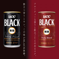 【缶コーヒー】UCC上島珈琲 UCC BLACK無糖 New Ground Fruity Blend 185g 1箱（30缶入）