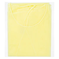 アスクル　不織布ガウン イエロー 個包装　アイソレーションガウン　使い捨て　感染対策　黄色　1袋(5枚入) オリジナル