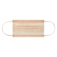 アスクル プリーツ型サージカルマスク ピンク 使い捨て　不織布　1箱（50枚入）  オリジナル