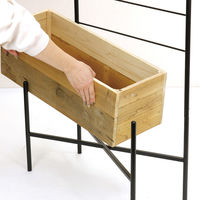 スパイス リサイクルウッドプランターボックストレリス ポット付き TJXT1069 1個（直送品）