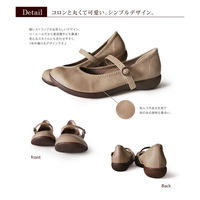 リゲッタ ワンベルトローヒールパンプス キャメル S(22.0~22.5) R2361-CAM-S 1足　ナースシューズ（直送品）