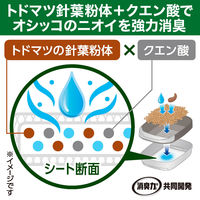 システムトイレ用 猫砂 実感消臭シート 20枚入 5個 エステー