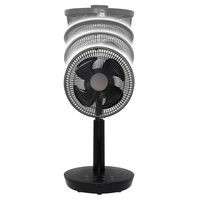 エスケイジャパン リビング扇風機 逆回転機能付き DCリモコン式 羽根径22cm 4枚羽根 黒色 SKJ-KT20FSA(BK) 1台（直送品）