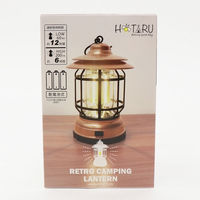 三和 レトロキャンピングランプ DL-FGMD02　ゴールド SS-43-G 1箱(36個)（直送品）