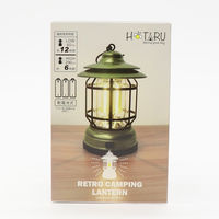 三和 レトロキャンピングランプ DL-FGMD01 グリーン SS-43-GR 1箱(36個)（直送品）