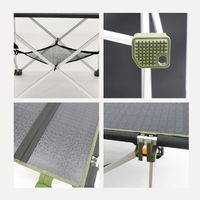 三和 ソーラーパネルテーブル　ブラック&オレンジ HDL-OSPT1-L SS-50-O 1箱(6台)（直送品）