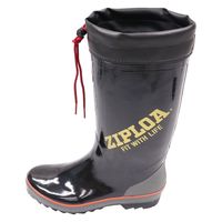 ZIPLOA HB-761 紳士カバー付きブーツ 24.5  ブラック コーコス信岡 1足（直送品）