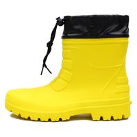 ZIPLOA EHB-891 ハイブリッドＥＶＡショートブーツ M     イエロー コーコス信岡 1足（直送品）