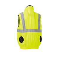 クロダルマ エアセンサー 反射テープ付ベスト イエロー M 26868-29-M 1枚（直送品）