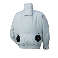 クロダルマ エアセンサー フルハーネス対応長袖ジャンパー シルバー LL 258701-40-LL 1枚（直送品）