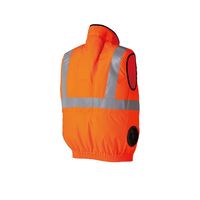クロダルマ エアセンサー JIS T8127高視認性安全服付ベスト オレンジ 3L 26884-28-3L 1枚（直送品）