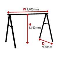 箕浦 420ー4006ー00 LEVELー170HS サドル引掛け式スタンド 1個（直送品）
