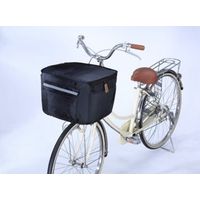 川住製作所 KWー320BK 膝を雨から守る前カゴカバー ブラック 1セット(2枚)（直送品）