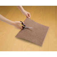 サンコー おくだけ吸着 撥水 プレミアムマット 9枚入 30cm×30cm 犬 猫 日本製 消臭 洗える ベージュ KV-81（直送品）