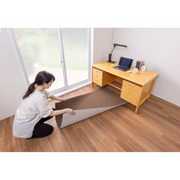 サンコー ゲーミングチェアマット 160×90cm 1枚 ロング 大 ずれない デスク 洗える おくだけ吸着 ブラウン KX-57