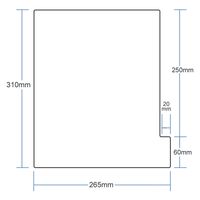 日本ホップス 仕切りガイド バーチカル A4 タテ型 (オレンジ) DG-A4V05/10枚入 A-120-1205 1袋(10枚入)