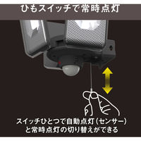 ムサシ 12.5W×3灯 LEDセンサーライト LED-AC3050 1個