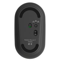 ロジクール Bluetoothマウス 静音 3ボタン 無線 ワイヤレス PEBBLE MOUSE2 グラファイト M350SGR