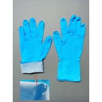 【ニトリル手袋】 原田産業 サニフィールド ニトリル薄手手袋 裏毛付 ブルー S 1箱（50枚入）