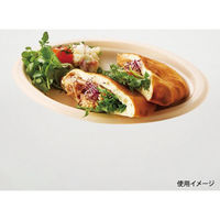 パックスタイル バガス容器 新BB楕円プレート 250-190 00709947 1セット(1袋(50枚)×10)