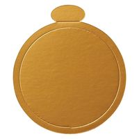 ヤマニパッケージ  ケーキ箱 アニバーサリーデコ 5号 金台紙丸型付 20-2211TM 100箱(1箱×100)（直送品）