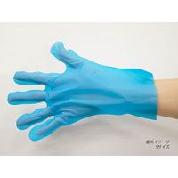 パックスタイル ポリストレッチエンボスストロング S 青 使い捨て TPE手袋 00660177 1袋(200個)（直送品）