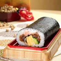 シーピー化成 寿司容器 UFハカマ盛15杉板赤本体(N) 0196315001355 1袋(50個)（直送品）