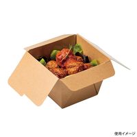 協和パック 弁当容器 デリメイト 8080 クラフト 477060 1袋(25個)（直送品）