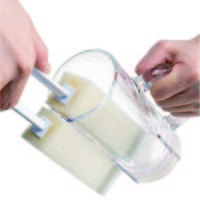 はさんで洗える ジョッキ・グラス洗い キッチンスポンジ 抗菌 日本製 1セット（1個×5）オーエ