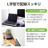 HDMI ケーブル L字 左向き 1m 4K 30Hz やわらか ブラック CAC-HD14EYL10BK エレコム 1個