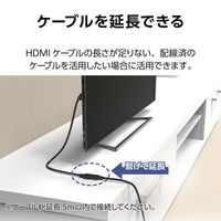 HDMIケーブル HDMI延長ケーブル 0.5m ブラック エレコム 1個（直送品）