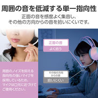 LEDハウジングゲーミングヘッドセット/両耳オーバーヘッド/40mmドライバ/4極φ3.5mm/ホワイト HS-G09STWH 1個