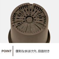 【園芸用品】 ベストコ ベストコ 鉢 ポット 8号 モスブラウン 園芸 菜園 栽培 花 MA-3117 1個