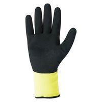 おたふく手袋 オタフク A-367ソフキャッチ ウォームオールコート 黒×黄 L A-367 1双