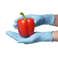 小野商事 ニトリル手袋 ブルー パウダーフリー Sサイズ AG7240 AG7240S 1箱(100枚入)