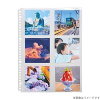 myfa（ミファ）コレクションポケット 6ポケット A4 30穴 コースター・ステッカー用 10枚入 1袋 LIHIT LAB.