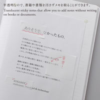 ニトムズ（nitoms） STALOGY 半透明ふせん 無地 幅50mm S3032 2個